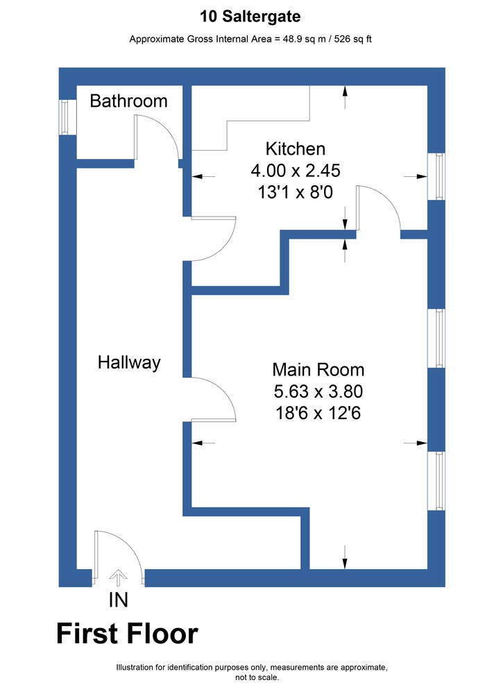 Floorplan 0 for10 Saltergate, Chesterfield