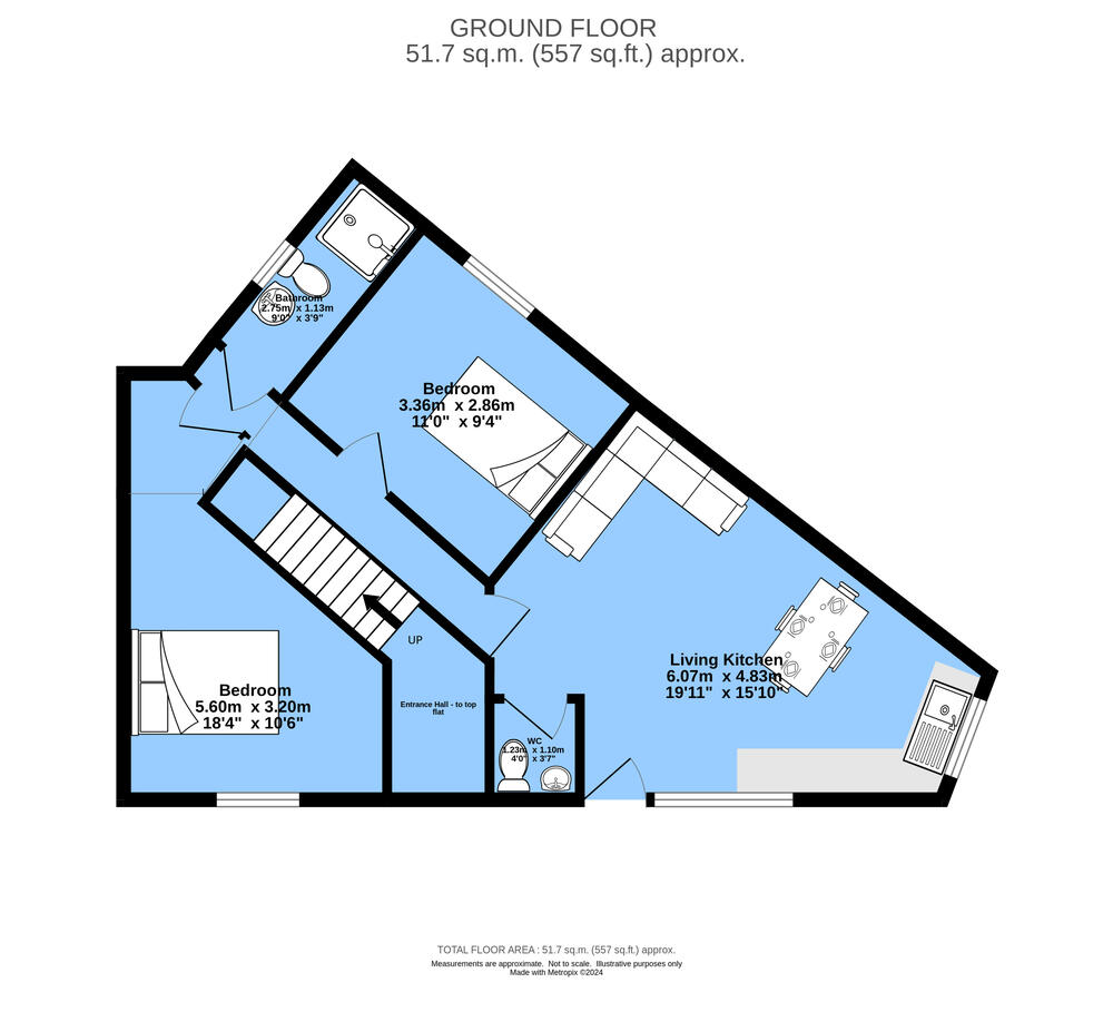 Floorplan 2 forThe Corner House, 18A- 18C, Wharf Lane, Chesterfield