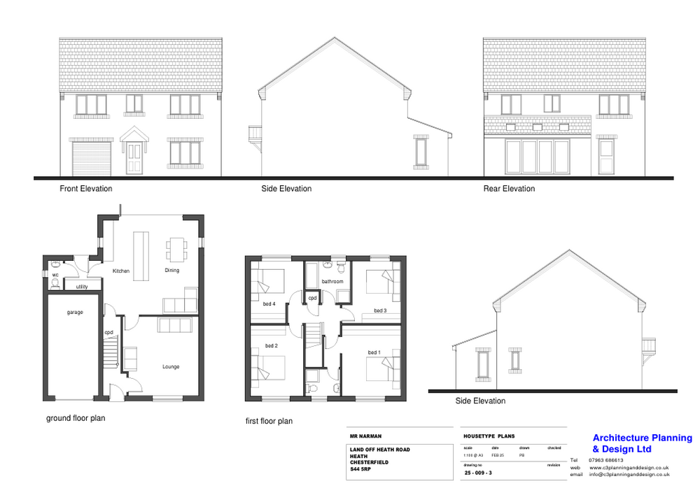 Land Adjacent the West Side of 1, Heath Road, Heath, Derbyshire S44 5RP