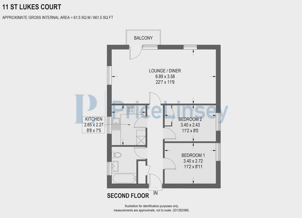 Floorplan 0 for11 St. Lukes Court, Stand Road, Chesterfield